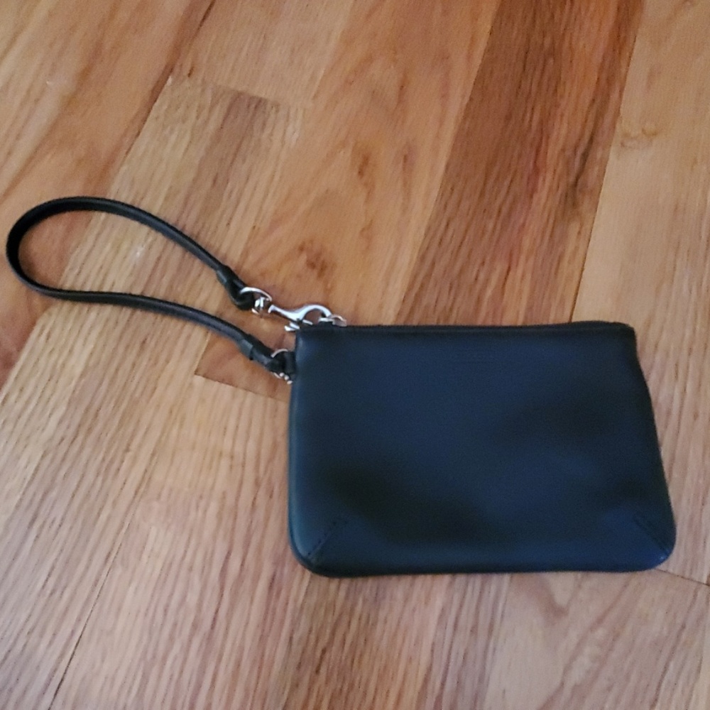 Black Coach Wristlet